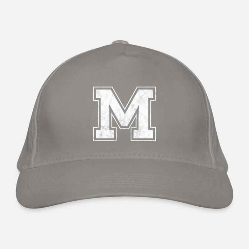 Buchstabe M Bio-Baseballkappe
