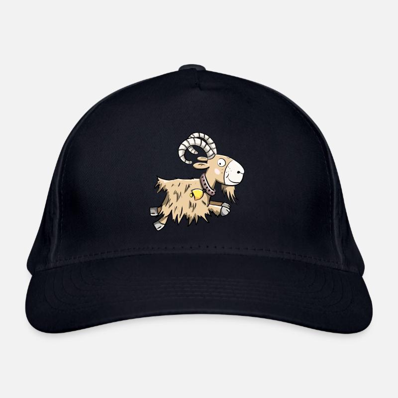 Sprunghafte Ziege I Widder I Ziegenbock Geschenk Bio-Baseballkappe