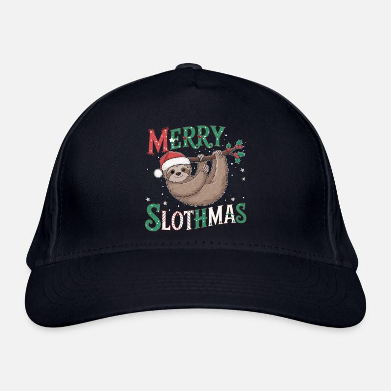 Merry Slothmas Organic Baseball Cap