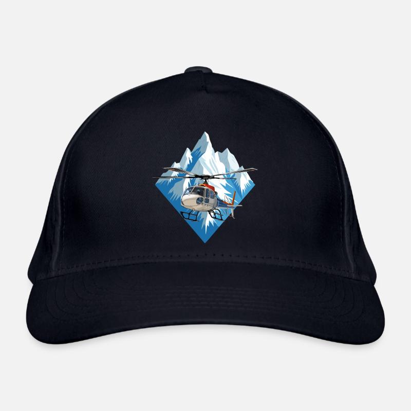 Helicopters in winter operations Organic Baseball Cap