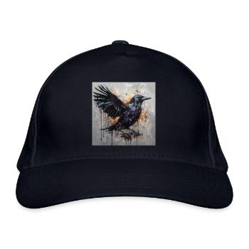 Rabe - Bio-Baseballkappe - Navy - Vorne