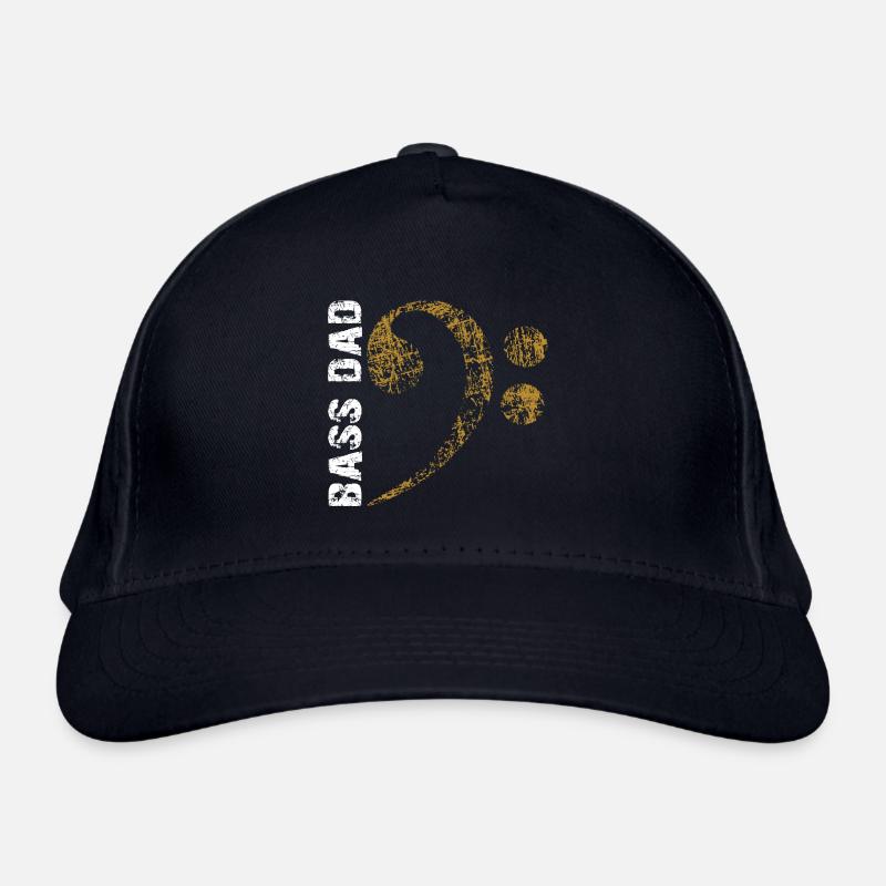 Bass Dad - Papa joue de la basse - Clé de fa Casquette classique bio