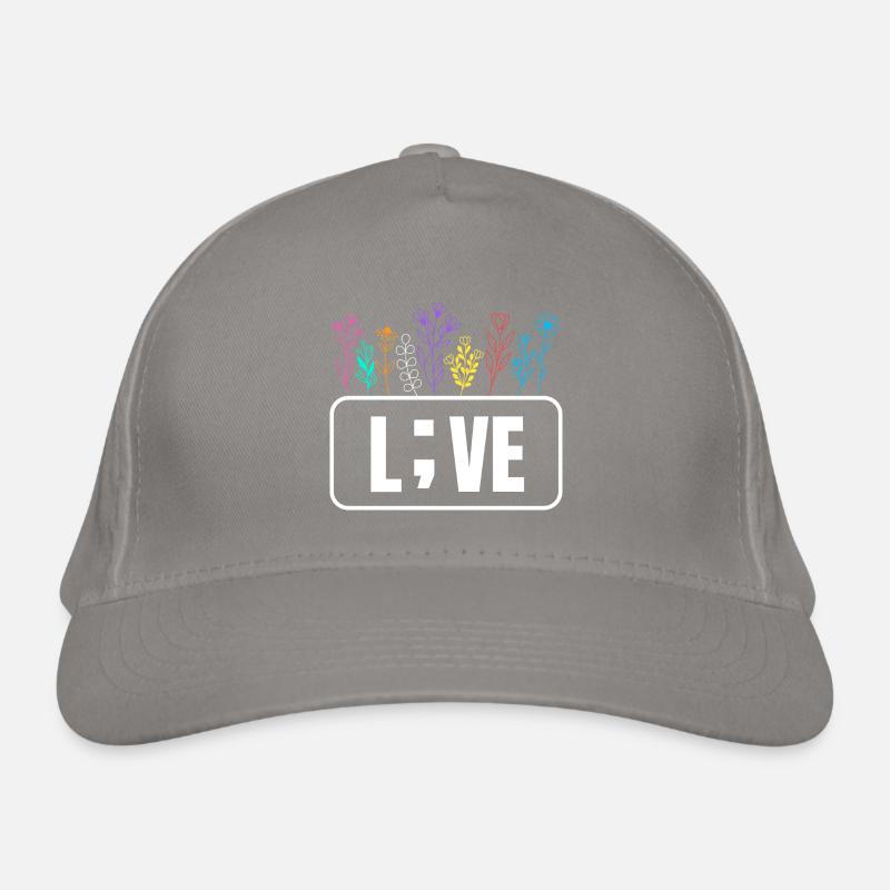 Vivre avec le point-virgule Casquette classique bio