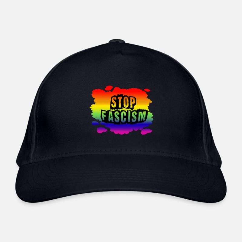Stop AfD against right, democracy, diversity, left Organic Baseball Cap