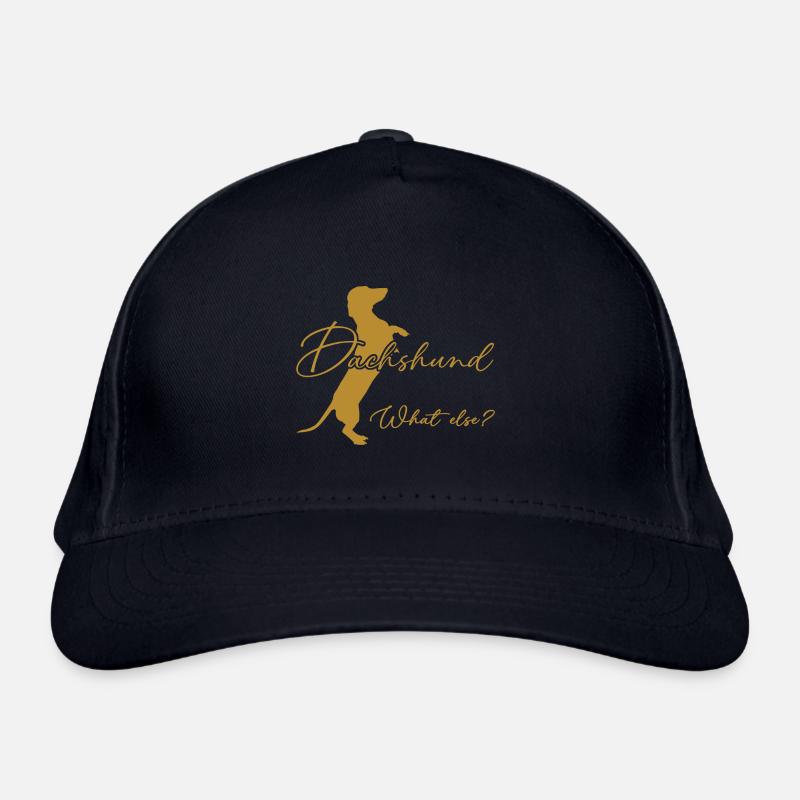 Dackel was sonst? Dackelsilhouette Bio-Baseballkappe