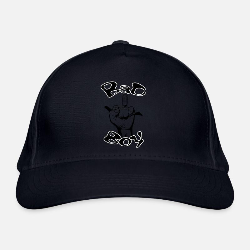 Bad boy and the corkscrew hand Organic Baseball Cap