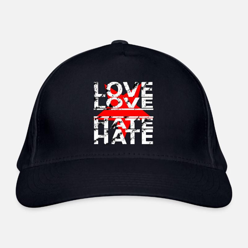 love love hate hate Bio-Baseballkappe