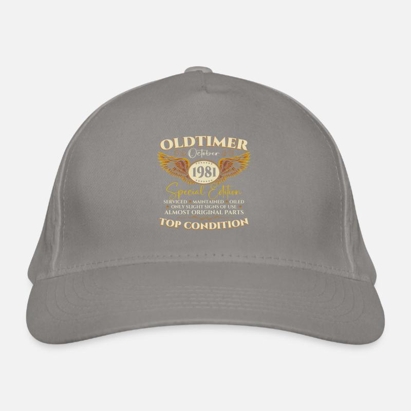 Oldtimer Oktober 1981 41. Geburtstag Geschenk Bio-Baseballkappe