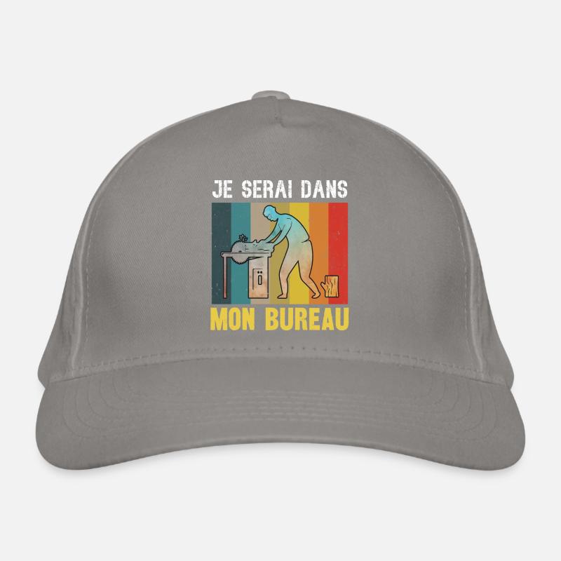je serai dans mon bureau Casquette classique bio