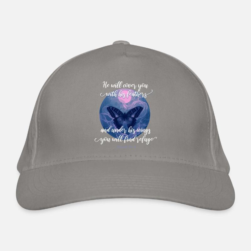 Citation chrétienne verset de la Bible papillon Casquette classique bio