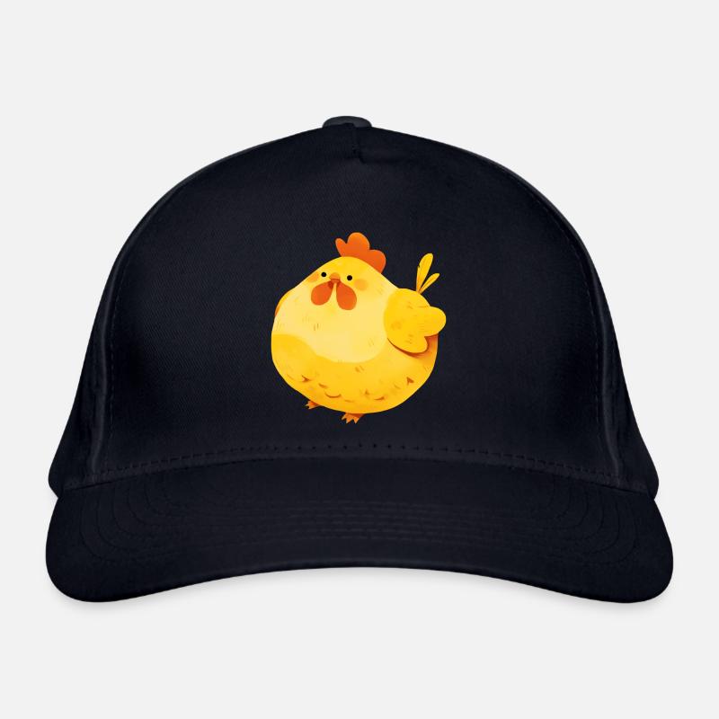 Huhn - Bio-Baseballkappe - Navy