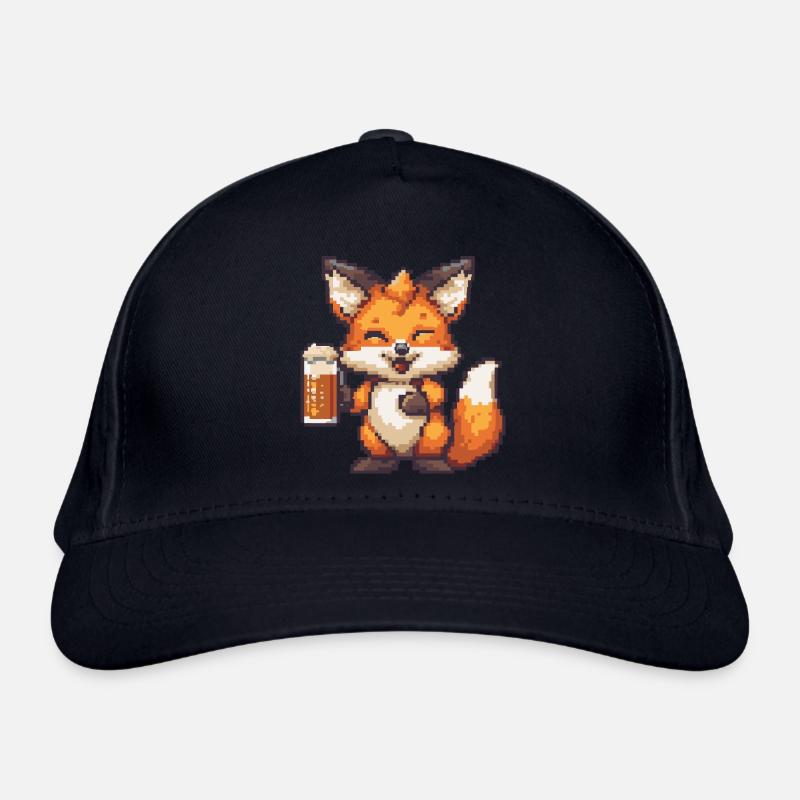 Fuchs Bier Pixel Bio-Baseballkappe