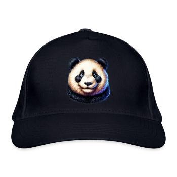 Panda - Bio-Baseballkappe - Navy - Vorne