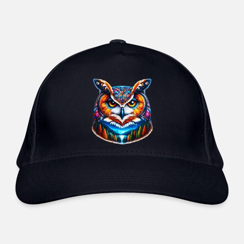 Eule Bio-Baseballkappe