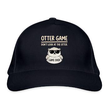 Otter Spiel Nicht Gucken - Bio-Baseballkappe - Navy - Vorne