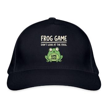 Frosch Spiel Nicht Gucken - Bio-Baseballkappe - Navy - Vorne
