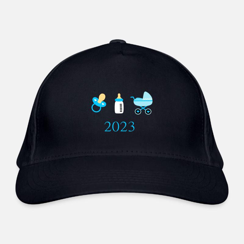 Baby 2023 Birth Boy Template Customizable Organic Baseball Cap