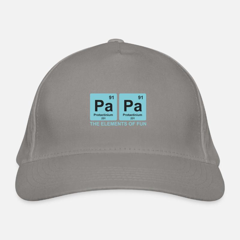 papa elements science cadeau papa drole Casquette classique bio