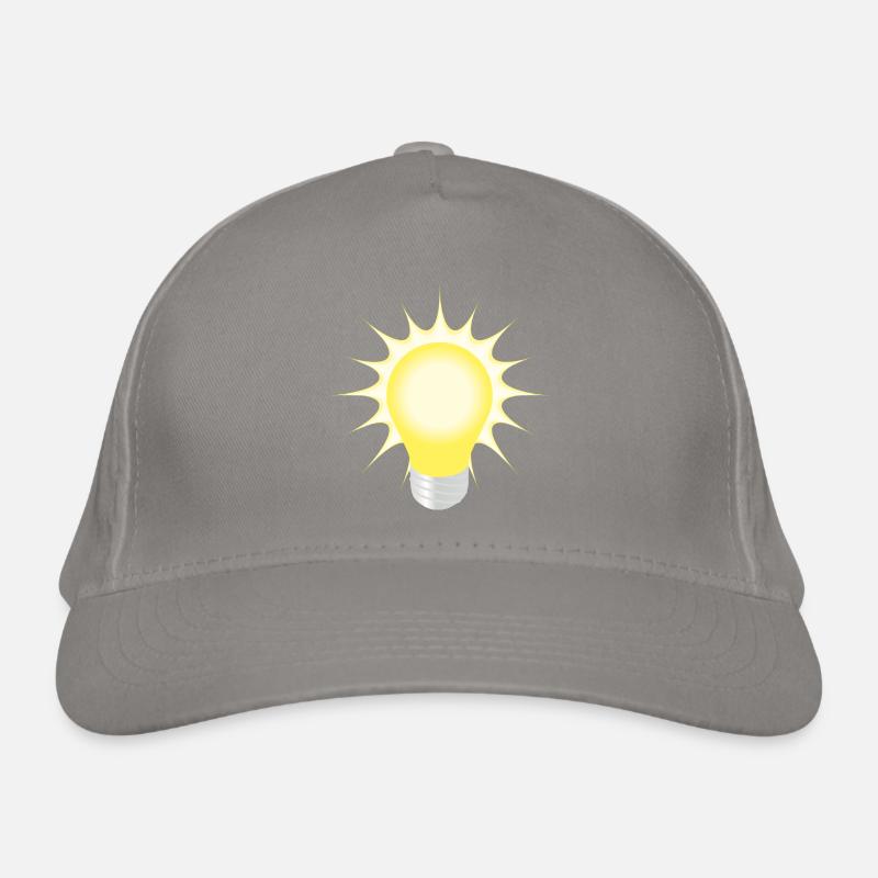 light bulb Organic Baseball Cap