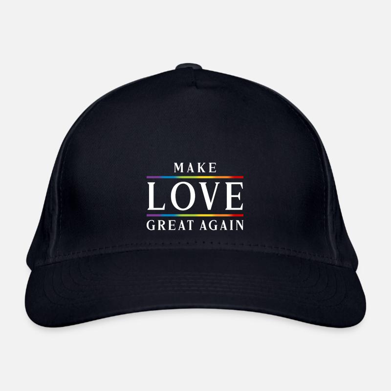 LGBTQ+ Make Love Great Again Pride Month Statement - Bio-Baseballkappe - Navy