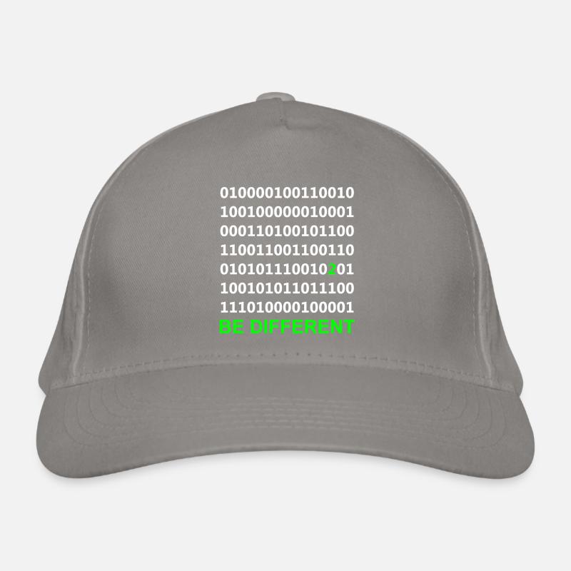 Be Different - Binary - Digital Organic Baseball Cap