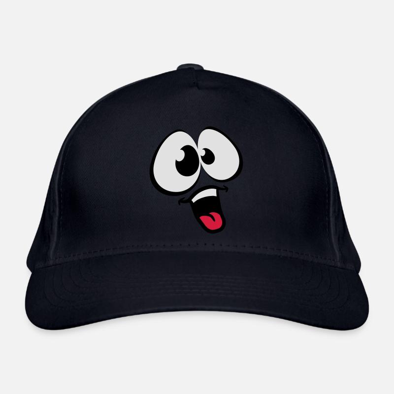 Funny Comic Face Organic Baseball Cap