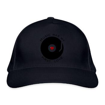 Music was my first love - Bio-Baseballkappe - Navy - Vorne