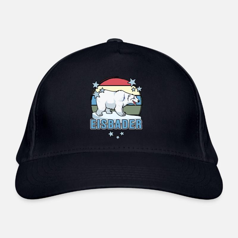 eisbader winterbad cold resistant winter bather Organic Baseball Cap
