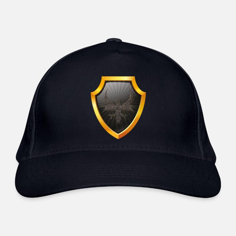 shield logo esports emblem sword crest symbol eagle Organic Baseball Cap