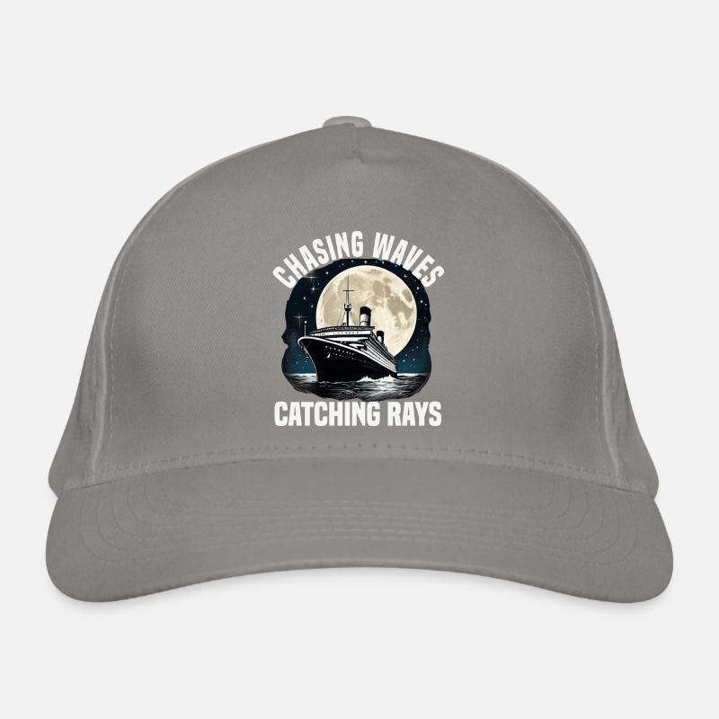 Chasser les vagues attraper des rayons Vacances en bateau de croisière Casquette classique bio