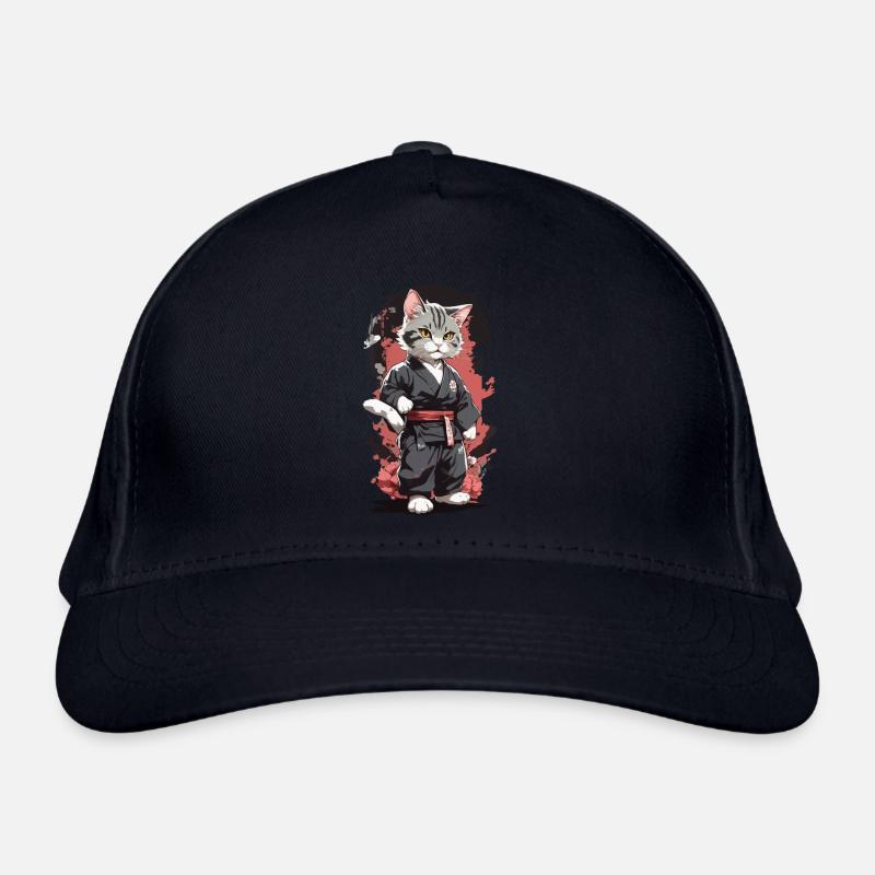Karaté Chat Arts Martiaux Drôle Autodéfense Casquette classique bio