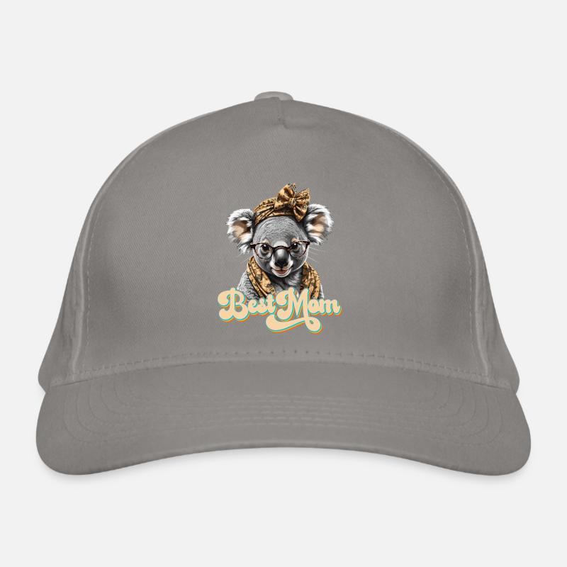 Drôle Koala Maman Mignon Koala Ours Amour Casquette classique bio