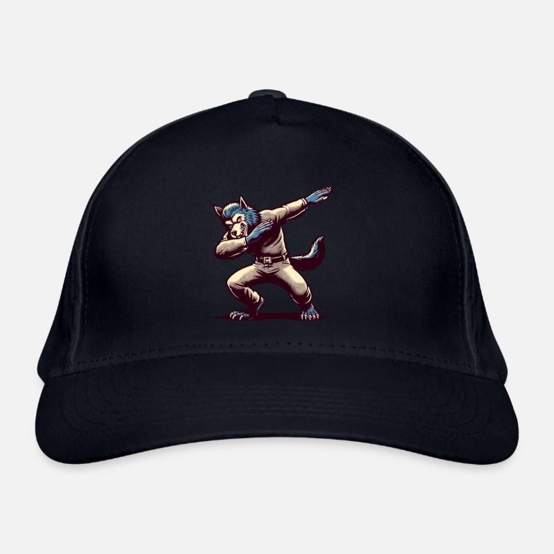 Dabbender Werwolf Lustiges Dabbing Design Vollmond Bio-Baseballkappe