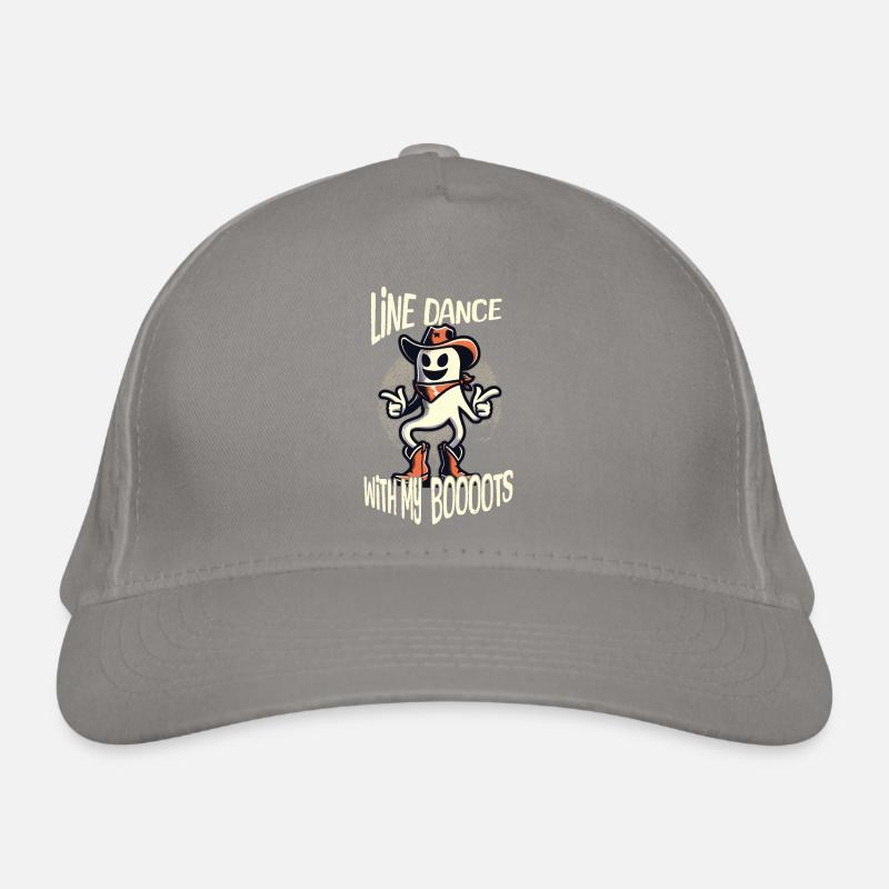 Cowboy With Boots Line Dance Ghost Organic Baseball Cap