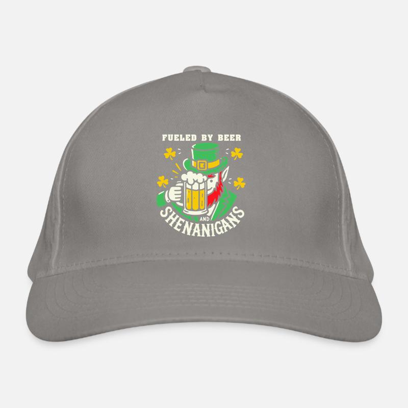 St. Patrick's Day Fun with Beer and Jokes Organic Baseball Cap