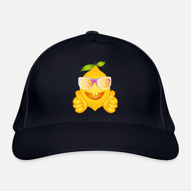 Cool Lemon with Sunglasses – Comic Fruit Organic Baseball Cap