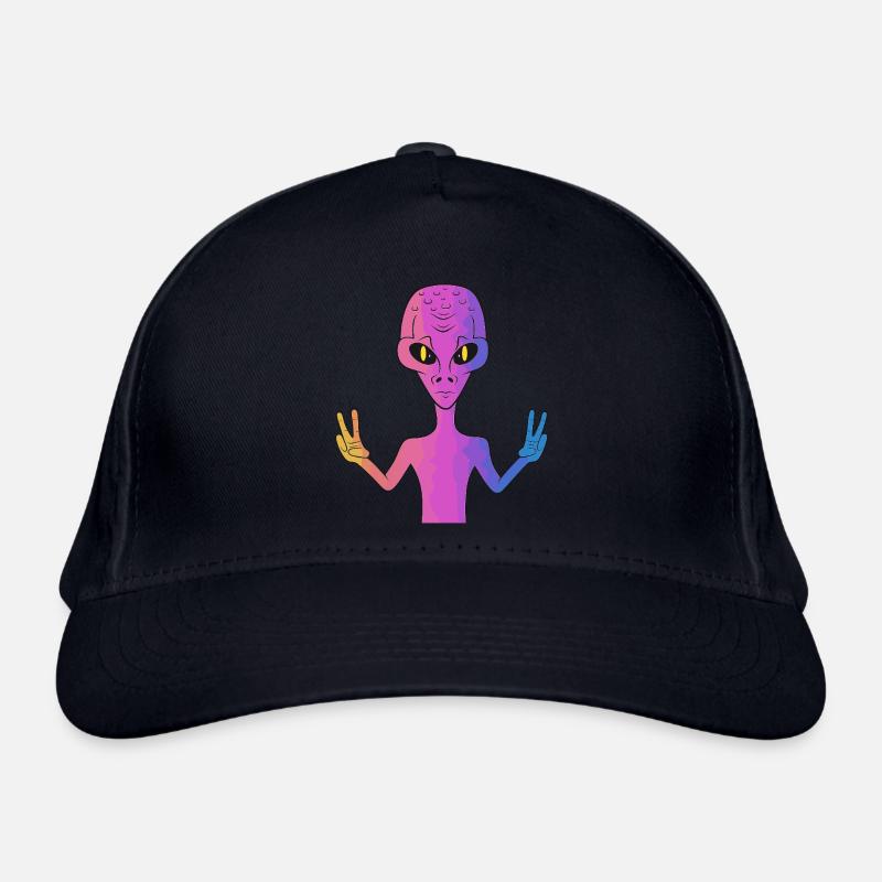 Peace Alien Organic Baseball Cap