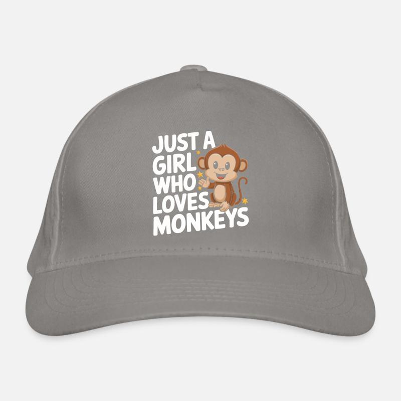 Monkey Monkey Animal Gorilla Chimpanzee Organic Baseball Cap
