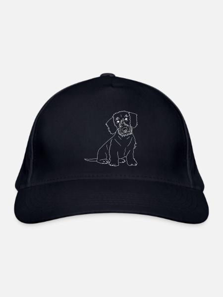 Rauhaardackel - Bio-Baseballkappe - Navy