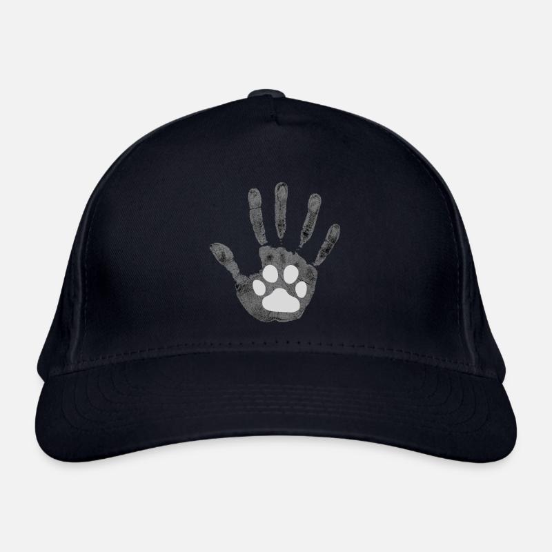 Dog Human High five Organic Baseball Cap