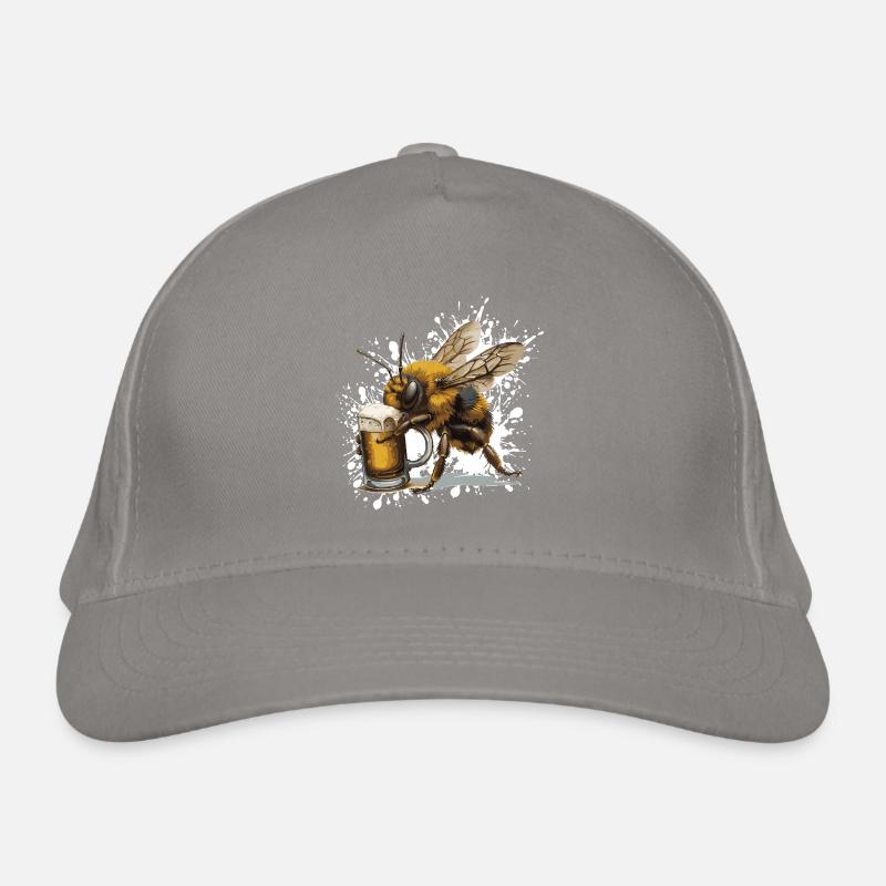 Biene Bier Lustig Bio-Baseballkappe