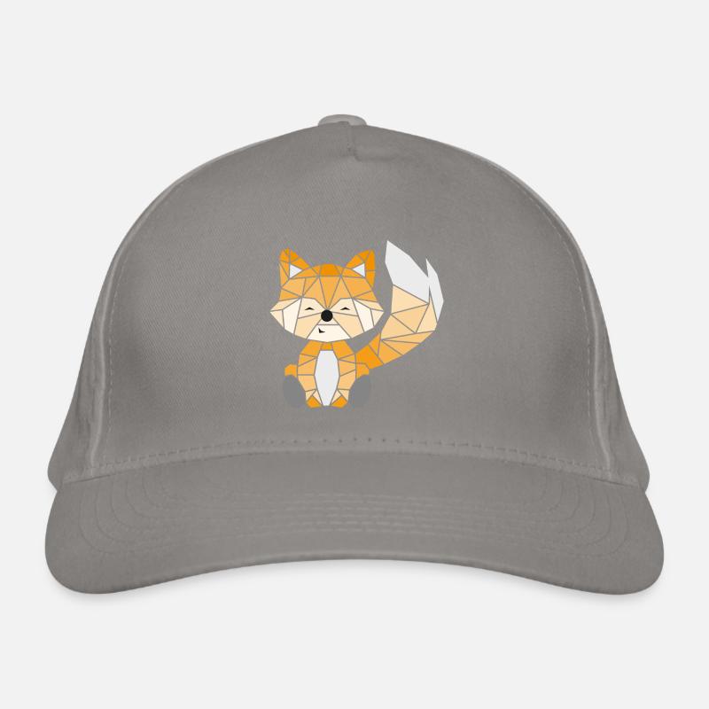 Fox geometrisch farbig Bio-Baseballkappe