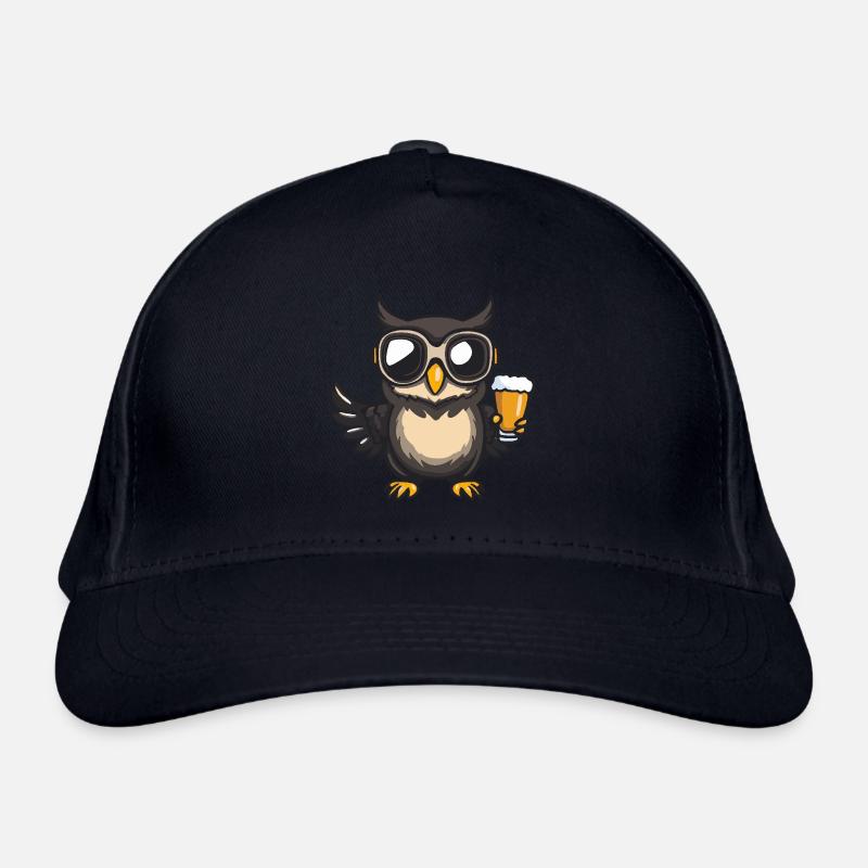 Eule Apres Ski Bier Bio-Baseballkappe