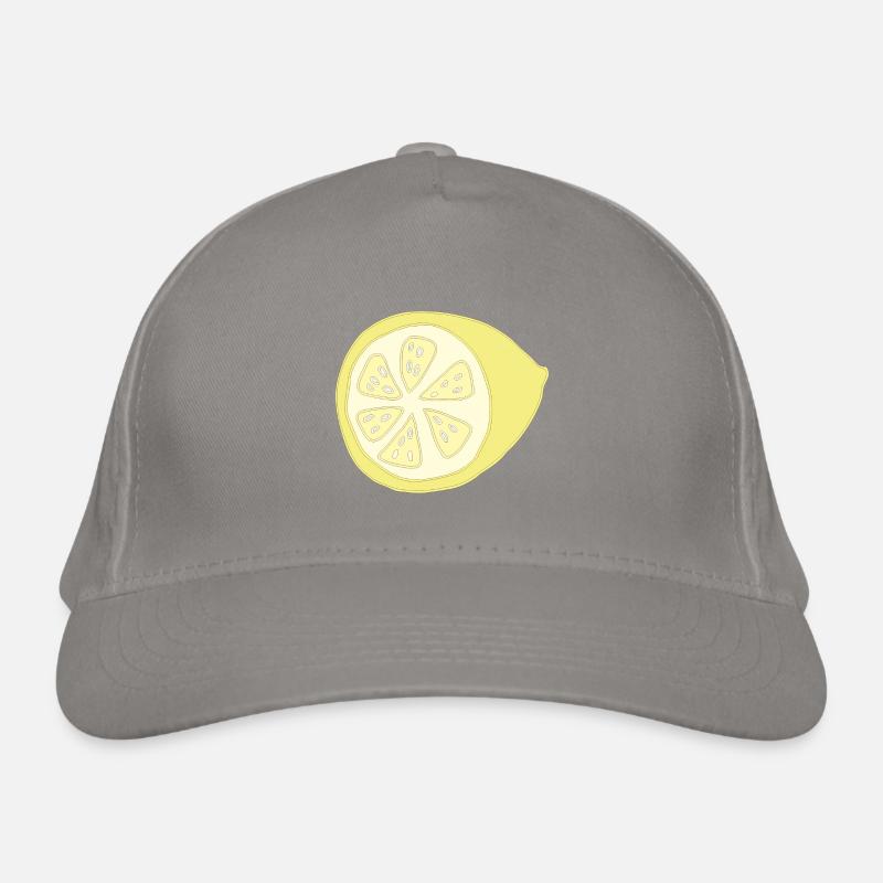 zitrone halbiert Bio-Baseballkappe