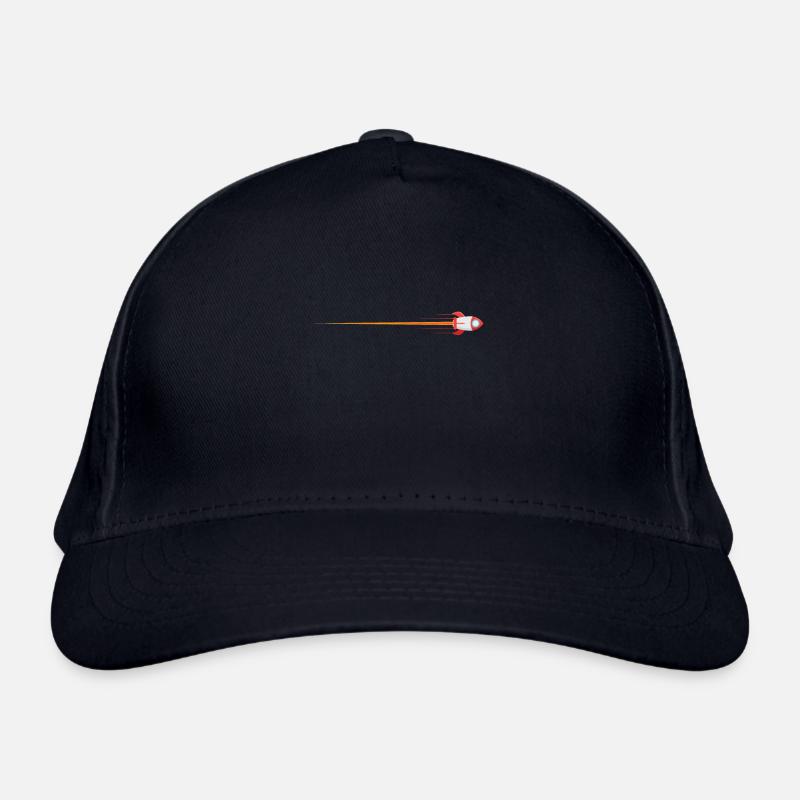 Rocket in space Organic Baseball Cap