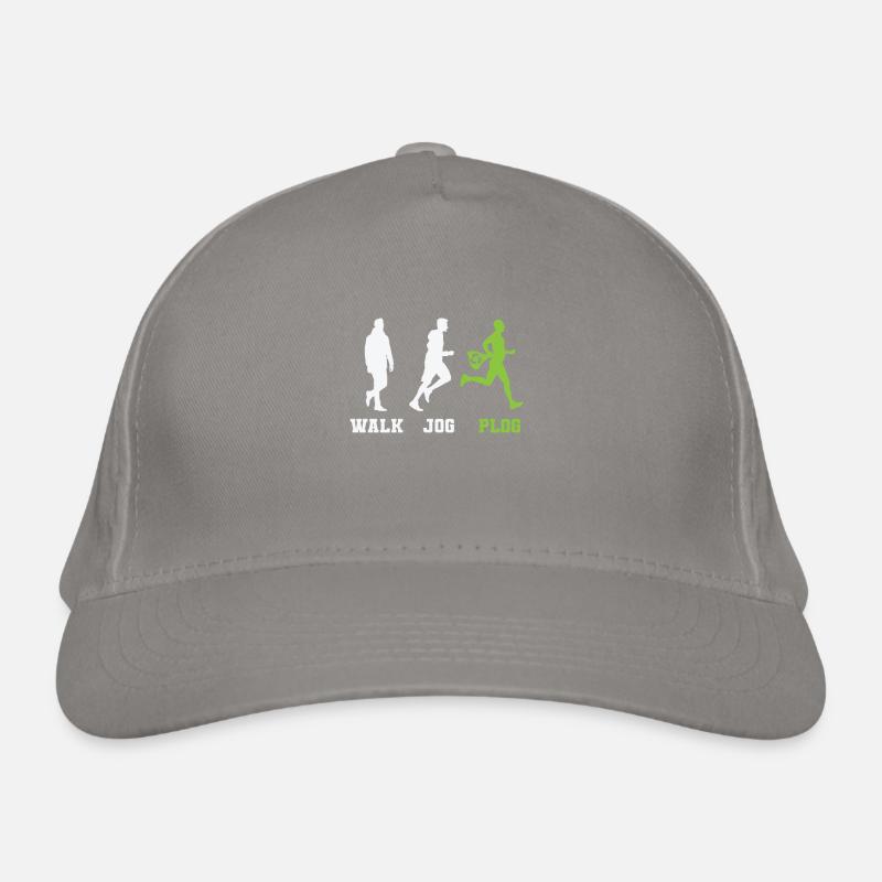 Walk Jog Plog Plogging Organic Baseball Cap