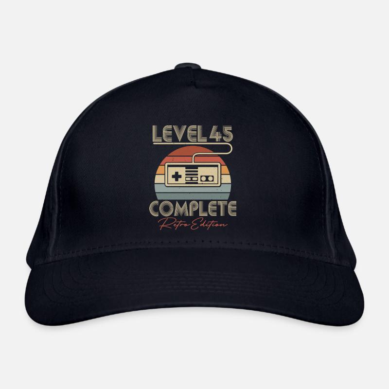 45e anniversaire Niveau 45 Complet Cadeau de 45 ans Casquette classique bio