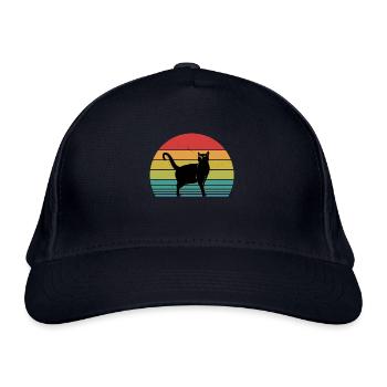 Amoureux des chats - Casquette classique bio - marine - Devant