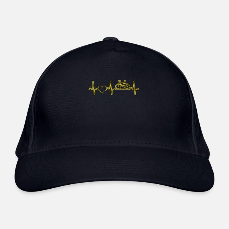 Battement de cœur de vélo Casquette classique bio