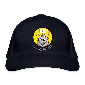 Null Bock Kein Bock Schafbock Ziegenbock Geschenk - Bio-Baseballkappe - Navy - Vorne